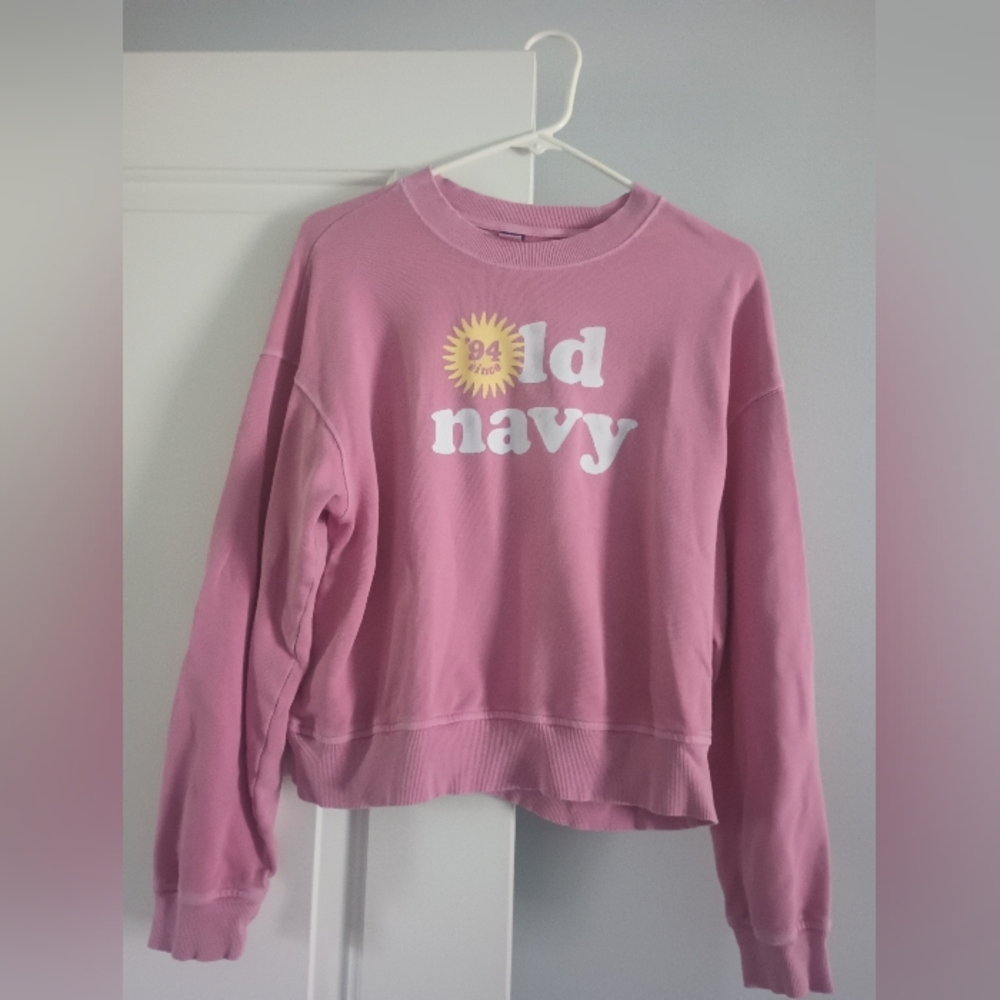 Old Navy Women's Pink Sweatshirt